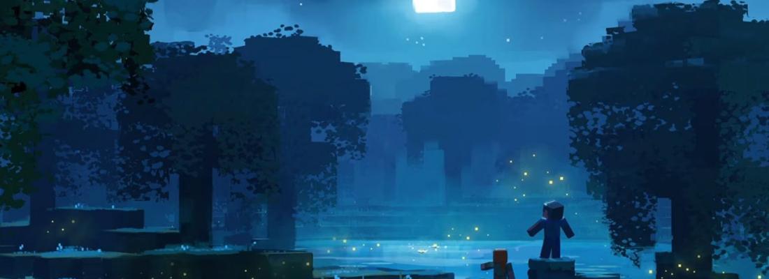 Scène de la mise à jour « Wild » de Minecraft. Scène de la mise à jour « Wild » de Minecraft.