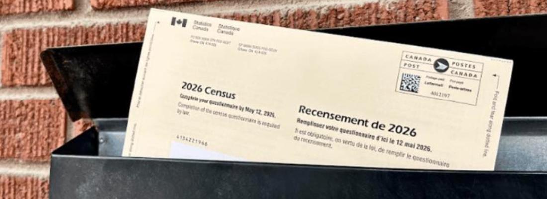 Les ménages canadiens ont reçu leurs formulaires de recensement en mai. (Photo tirée de Facebook.)