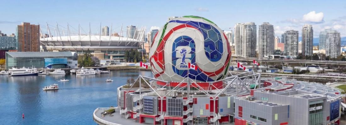Vancouver est une des deux villes canadiennes qui accueillera des matchs de la Coupe du monde de football. (Photo publiée sur X.)