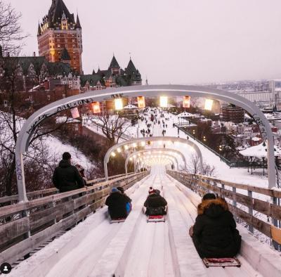 La glissade populaire pour traînes sauvages à Québec. (Photo via Instagram.) La glissade populaire pour traînes sauvages à Québec. (Photo via Instagram.)