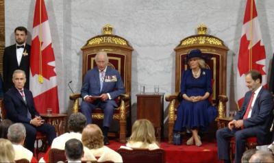 Le roi Charles III prononce le discours du Trône. (Photo via X.) Le roi Charles III prononce le discours du Trône. (Photo via X.)