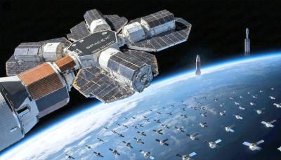 SpaceX espère envoyer des milliers de satellites supplémentaires dans l’espace. (Image tirée de X.)
