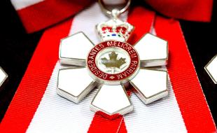 L’insigne de l’Ordre du Canada. 