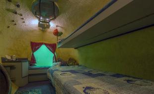 À l’intérieur du Jules Verne Undersea Lodge.