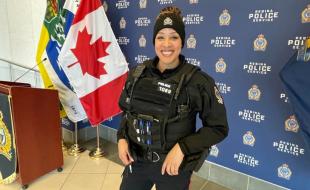 La policière Desiree Ates, du Service de police de Regina. (Photo tirée de Facebook.)
